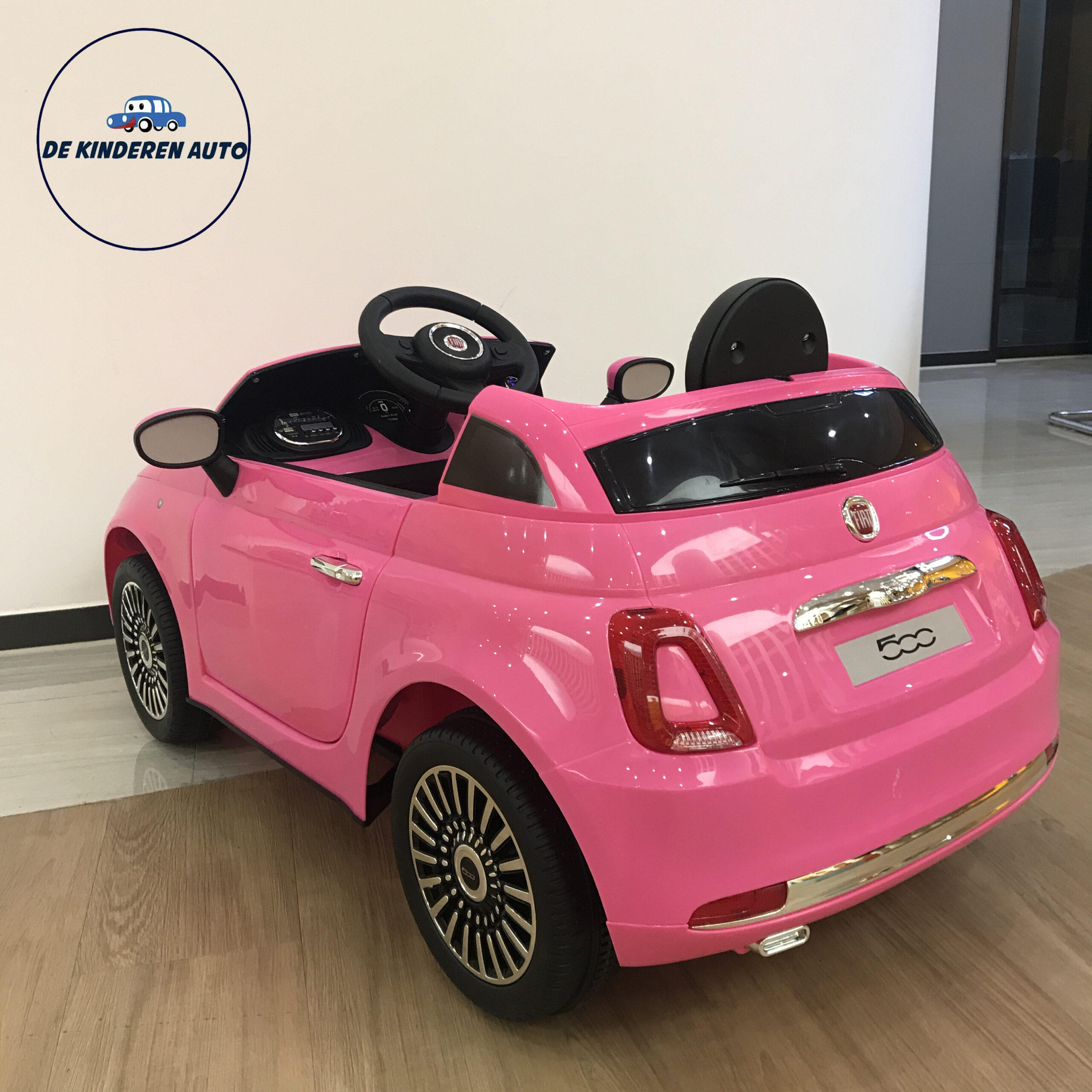vergaan Junior Voorman Fiat 500 Roze 12volt Kinderauto Accu Auto Speelgoed - DeKinderenAuto