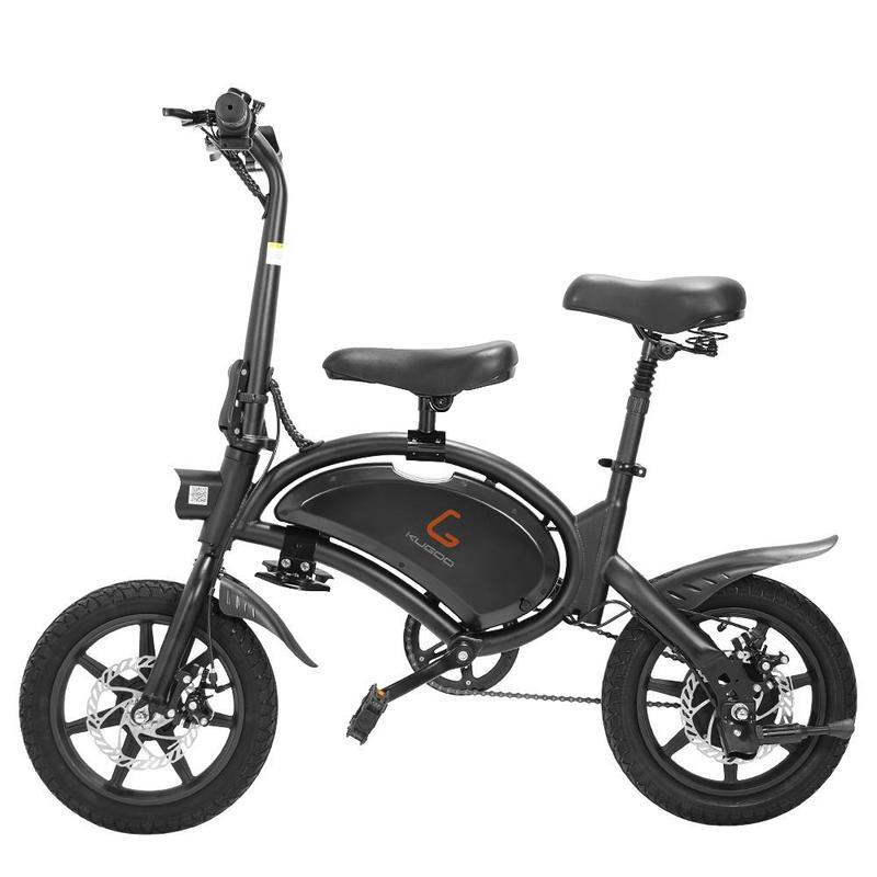 ritme peper Corporation KUGOO KIRIN V1/B2 - Elektrische opvouwbare fiets/step - APP IOS/ Android-  met trappers - 45 k/m per uur - Zwart - DeKinderenAuto