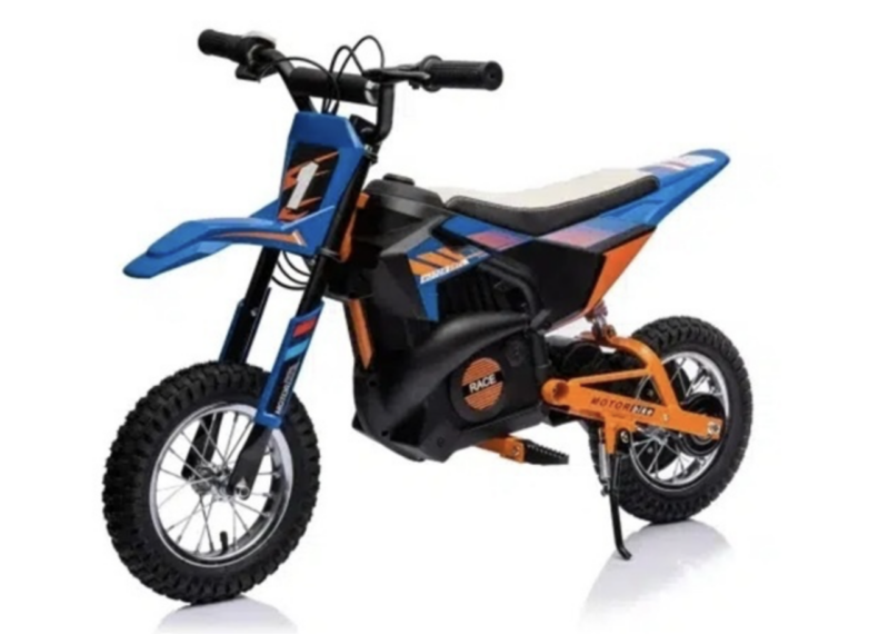 CROSSMOTOR, 24 VOLT ELEKTRISCHE KINDERMOTOR MET VEEL OPTIES!